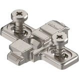 Montageplatte Blum Clip Top 175L8100 vernickelt, Distanz 0 mm, mit vormontierten Euro-Systemschrauben