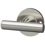 Drehgriff - Messing matt vernickelt - Vierkantstift 7x40 mm