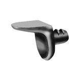 Tablarträger ø 5 mm, vernickelt, mit Rippen