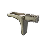 Tablarträger ø 5 mm, vernickelt, mit Rippen