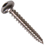 Spanplattenschraube 3,5x25 rostfrei A2, Pan-Head (Rundkopf), Torx, 500 Stück