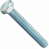 Metallschraube M10x35 verzinkt, Sechskantkopf, ohne Schaft, mit Vollgewinde