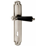 Türdrückergarnitur - HAGER 23.1270/23.1293 Serie Royal - vernickelt - für Zimmertüren - Drückervierkant 8 mm