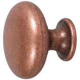 Möbelknopf ø 31,4 mm - Zink-Druckguss antik kupferfarbig