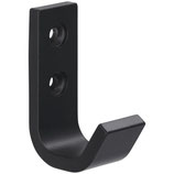 Mantelhaken Aluminium schwarz matt