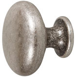 Möbelknopf ø 31,4 mm - Zink-Druckguss antik silberfarbig