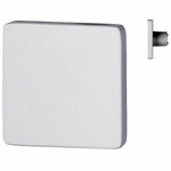 Möbelknopf 45x45 mm - Zink weiss "Velours White"