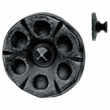 Möbelknopf Serie 3263, geschmiedet und patiniert, ø 60 mm