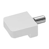 Tablarträger Kunststoff weiss - mit Stahlzapfen ø 4,9 mm