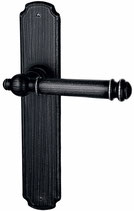 Türdrückergarnitur - HAGER 10.12/10.33 Serie Como - Eisen verzinkt und patiniert - für Zimmertüren - Drückervierkant 8 mm