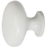 Möbelknopf ø 31,4 mm - Zink-Druckguss matt weiss