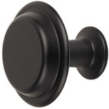 Möbelknopf ø 40 mm - Zink-Druckguss matt schwarz