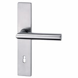 Türdrückergarnitur - HAGER 48.1184/48.1046 Serie Gossau - matt verchromt - für Zimmertüren - Drückervierkant 8 mm
