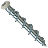 Sockelmauerschraube 6x40 Kopf weiss lackiert, Linsensenkkopf, Torx