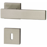 Türdrückergarnitur - HAGER 23.1133/23.1538 Serie Iris - vernickelt - für Zimmertüren - Drückervierkant 8 mm