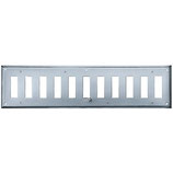 Lüftungsschieber Serie 2123, verzinkt, Höhe 100 mm