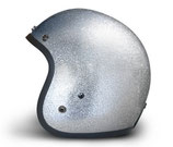 Retro Helmet Silver Metalflake