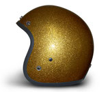 Retro Helmet Gold Metalflake