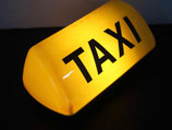 *** Verkocht *** Taxi lamp / daklicht- Omgebouwd naar bureaulamp