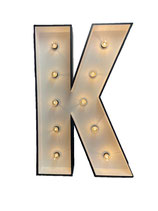 Led letter K