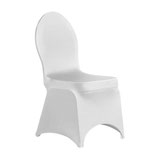 Stretch hoes voor stack chair stoelen - cream wit