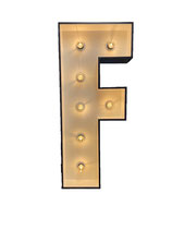 Led letter F