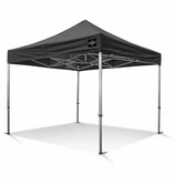 Easy-up tent 3x3 meter - zwart inclusief zijwanden