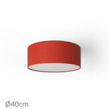 Plafoniera Rotonda Teletta Rossa