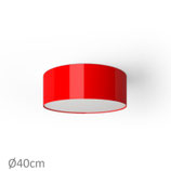 Plafoniera Rotonda Lumiere Rosso