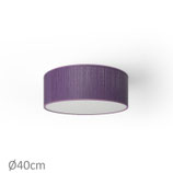 Plafoniera Rotonda Organza Plissè Viola