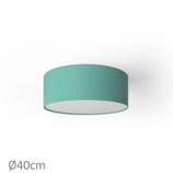 Plafoniera Rotonda Teletta Verde Acqua