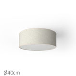 Plafoniera Rotonda Pergamena Avorio