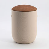 Mira creme, Deckel Kastanie