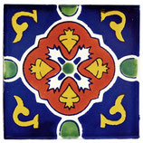 Mexiko Fliese Rustikal - ca. 10,5x10,5 cm - DOLORES