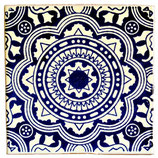 Mexiko Fliese Rustikal - ca. 10,5x10,5 cm - ROYAL GRÜN