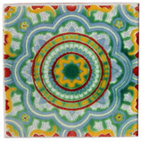 Mexiko Fliese Rustikal - ca. 10,5x10,5 cm - ROYAL GRÜN