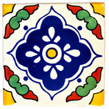 Mexiko Fliese Rustikal - ca. 10,5x10,5 cm - GUADALAJARA