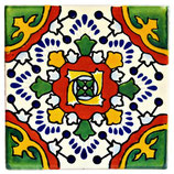 Mexiko Fliese Rustikal - ca. 10,5x10,5 cm - GERONA
