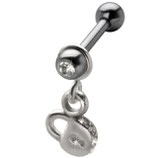 TIP Ohrschmuck Schloss Barbell aus 316L Chirurgenstahl