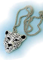 Strasskette Leopard