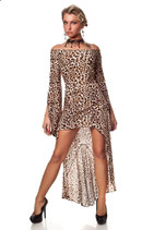 Abendkleid Rückenfrei Leopard