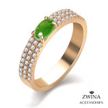 Green Stone mit Zirkoniasteinen