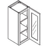 30″ TALL WALL CABINET - 1 Glass Door