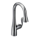 Moen - Arbor Chrome One-Handle High Arc Pulldown Kitchen Faucet, Chrome