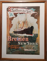 商品名Bremen to New York Poster