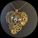Collier steampunk pendentif " voyage à Venise " fait main