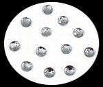 Strass acrylique argent 10 mm lot de 20 piéces STR071