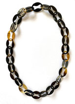 Horn Kette braun  schwarz Hornkette  (192)