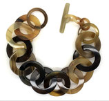 Horn Armkette Armband beige braun (601)