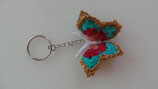 Schlüsselanhänger rosa, beerenrot, mint, gold, weiß